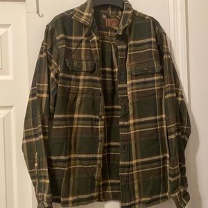 Men size L flannel jacket